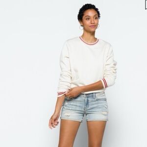 Studio Blue light blue cuffed jean shorts NWT